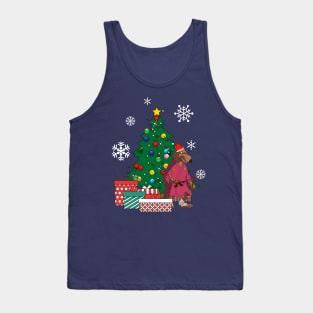 Splinter TMNT Around The Christmas Tree Tank Top